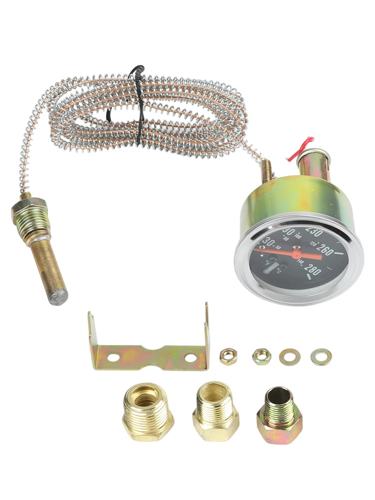 Engine Temperature Monitoring 52mm Gauge Engine Temperature Easy Install Vehicle Thermometer Mechanical Operation