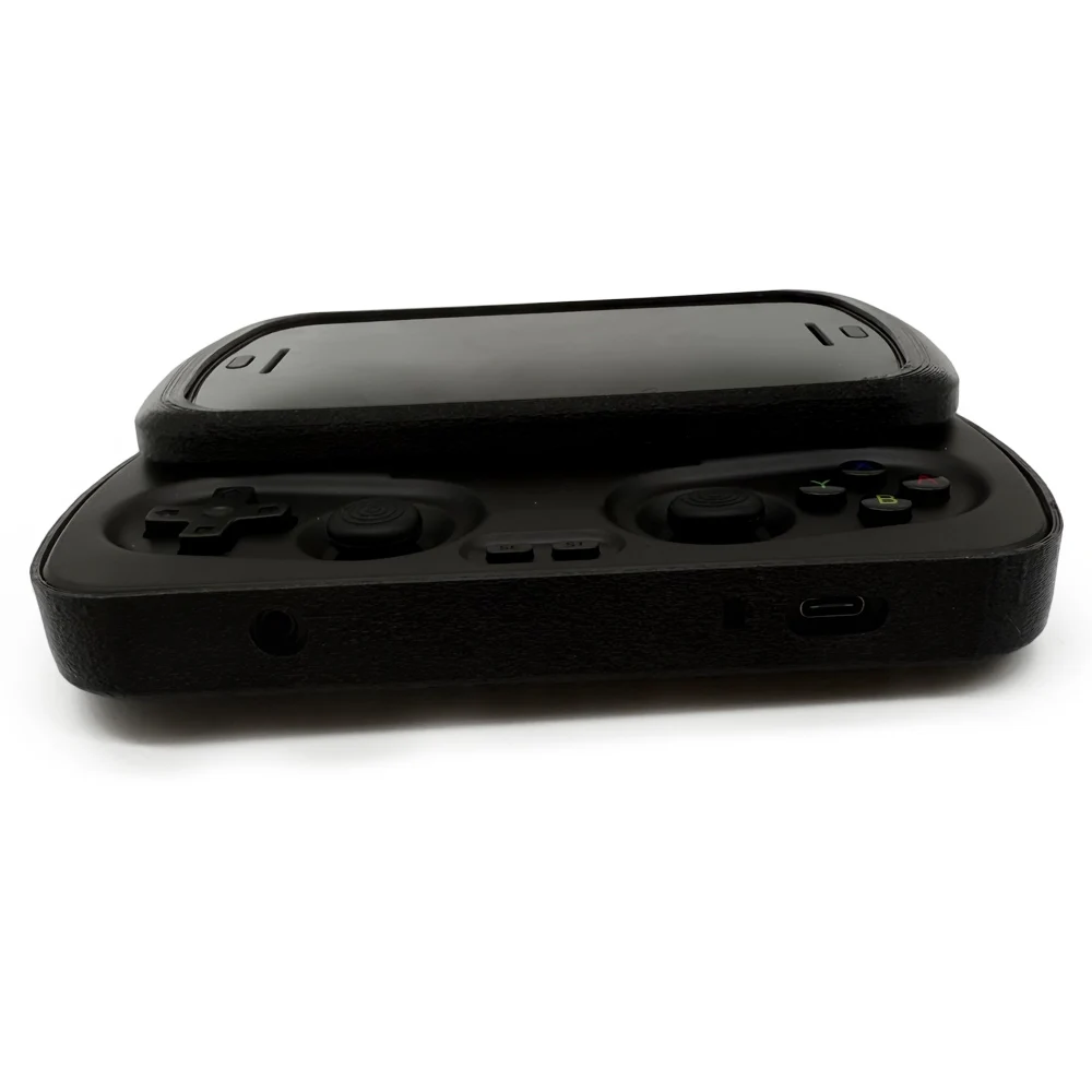 Orange Protective Shell for ANBERNIC RG Slide Console TPU 3D Printed Anti-slip Protective Cover Transparent Orange Black