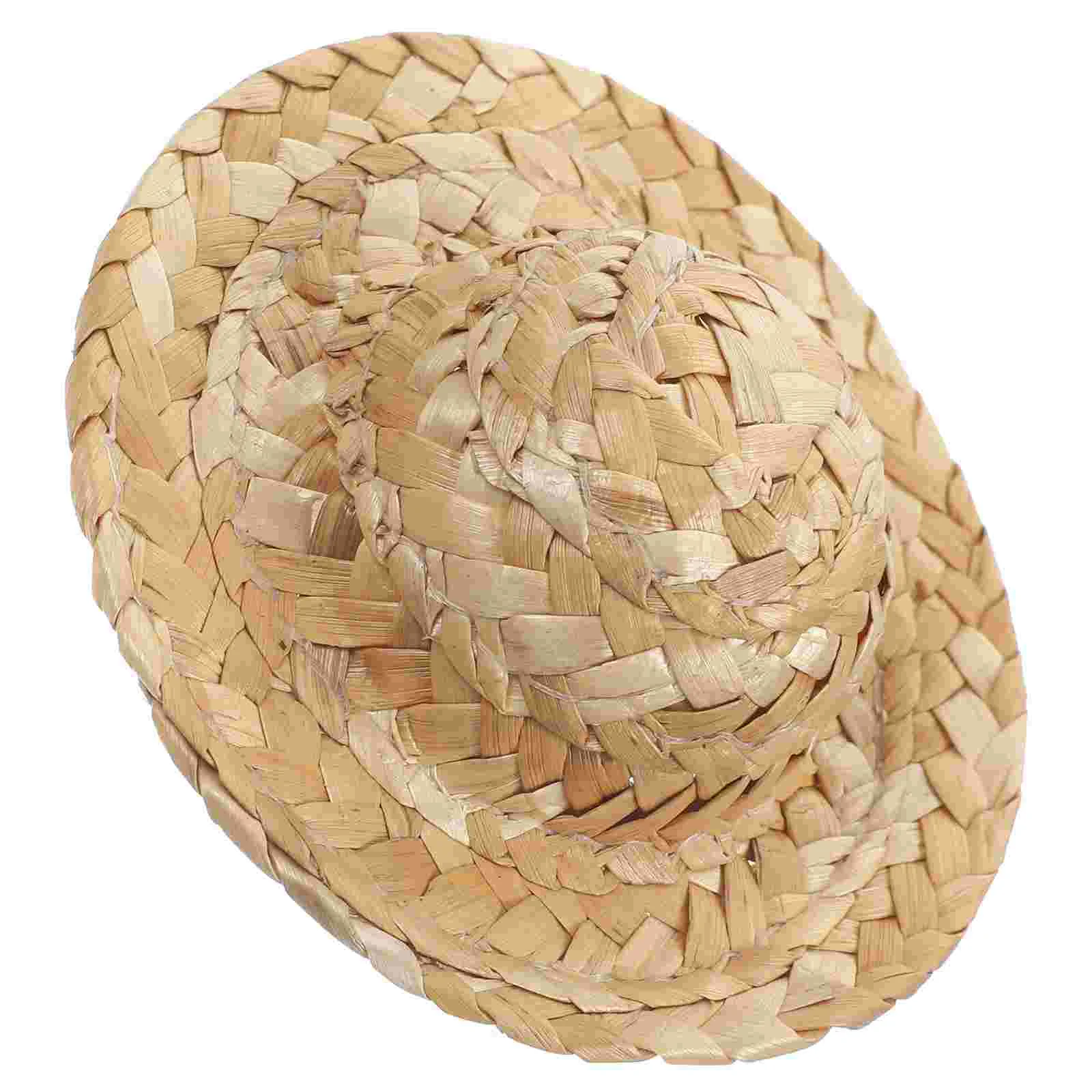 Drawing Straw Hat Crafts for Girls Painting Manual DIY Bamboo Kids Women's Props