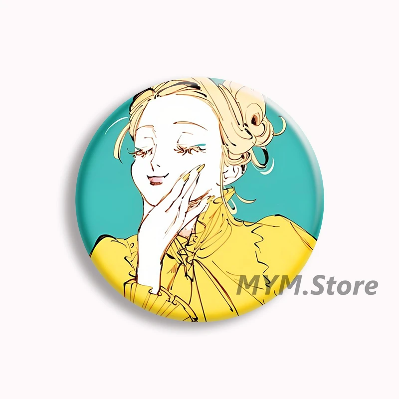 إيما مانغا الحجاب أنيمي لينة زر دبوس الكرتون بروش شارة حقيبة الملحقات ديكور المشجعين جمع الهدايا