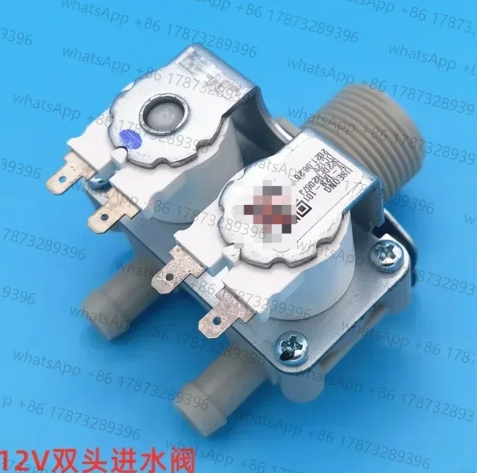 1 unidade de válvula de entrada de água 12V para máquina de lavar LG, válvula solenóide de descarga de vaso sanitário WF-1208C4W, válvula dupla FCM902W