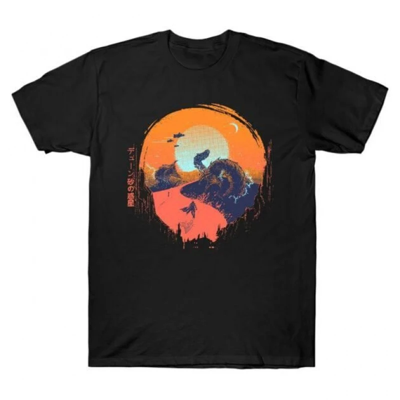 

Arrakis Sandworm 0408 DUNE Sic fi fan Gift t shirt 100% cotton printed Short-sleeve Graphic clothes All size Tops S-6XL