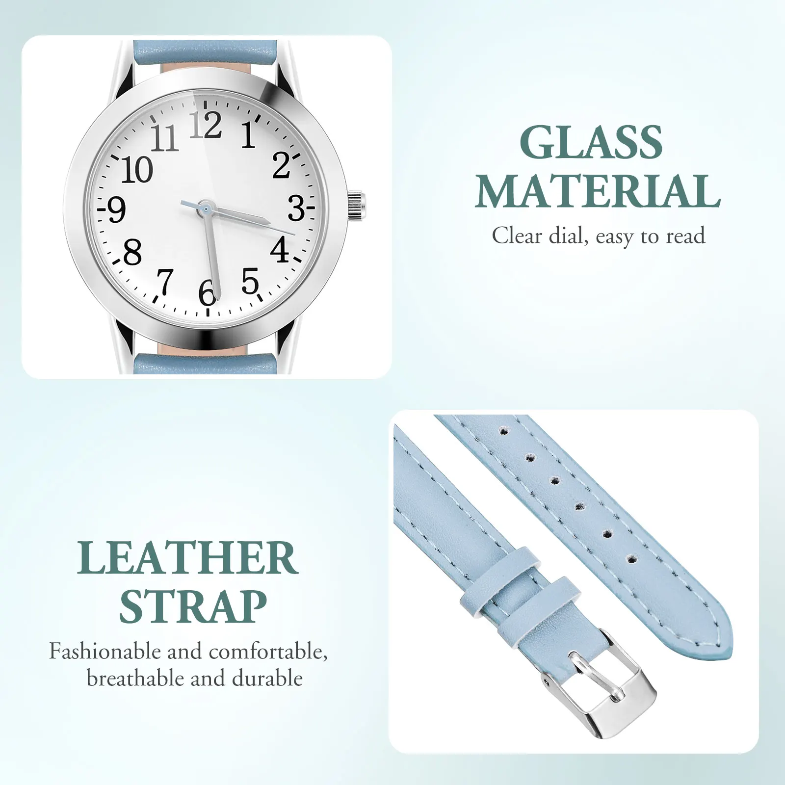 

Quartz Waterproof Pu Strap Wrist Watch For Women Fashionable Elegant Classic Design Gift Watch For Wife Girlfriend