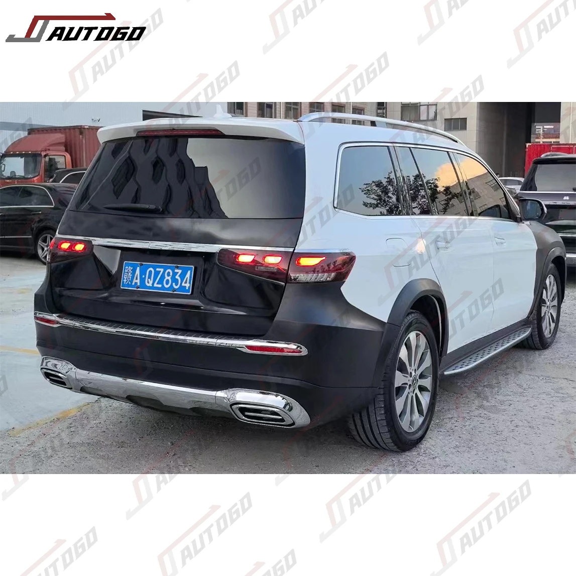 Auto Modification Conversion Body Kit for Mercedes-Benz X166 GL GLS 2013-2019 Upgrade to 2024 Maybach Front Rear Bumper Assembly