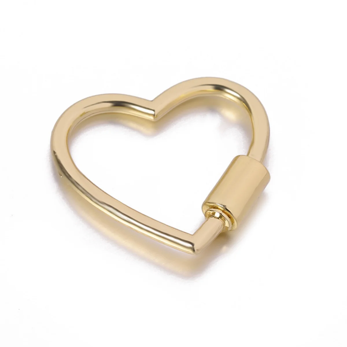 Heart Shaped Opening Buckle Metal Spring Gate Ring Keychain Dog Chain Connection Buckles Bag Lanyards Clip Hook DIY Accessories image 2