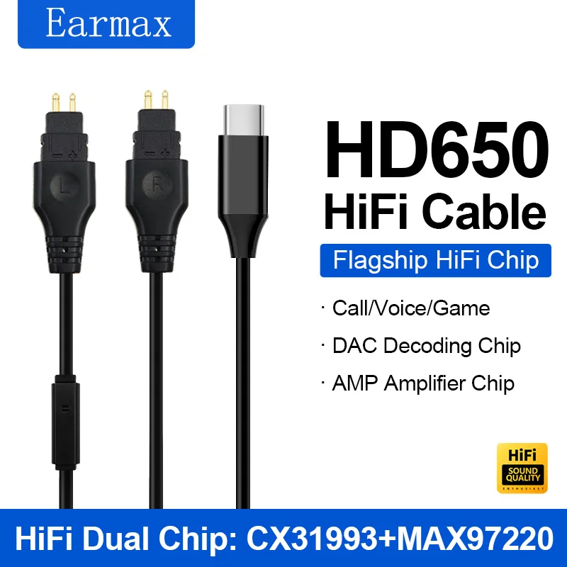 

Аксессуары для наушников Sennheiser HD650 HD600 HD580 HD660S, чип CX31993 MAX97220, профессиональный аудио декодер, кабель для наушников