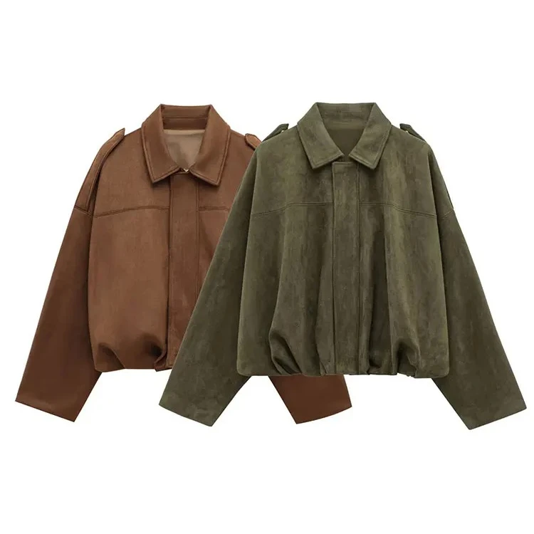 

Весенняя женская повседневная короткая куртка, пальто, куртки с длинными рукавами на молнии для женщин, элегантная новая верхняя одежда