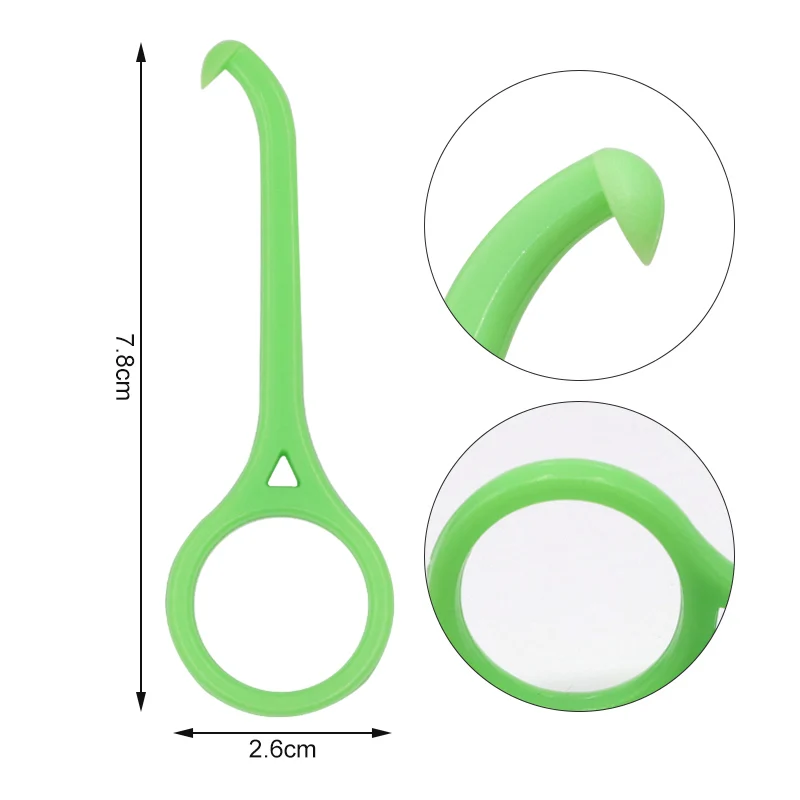6pcs Dental Removal Tool Plastic Hook Nice Orthodontic Aligner Remove Invisible Removable Braces Clear Aligner Oral Care Tools