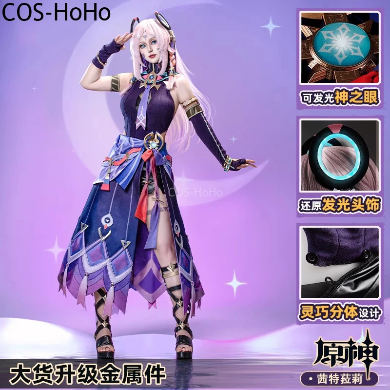 

COS-HoHo Genshin Impact Citlali Game Suit Sweet Lovely Uniform Cosplay Costume Halloween Carnival Party Role Play Outfit Women