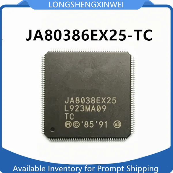 1PCS New Original JA80386EX25-TC JA80386EX25 Packaged QFP-144 Microprocessor Chip IC in Stock