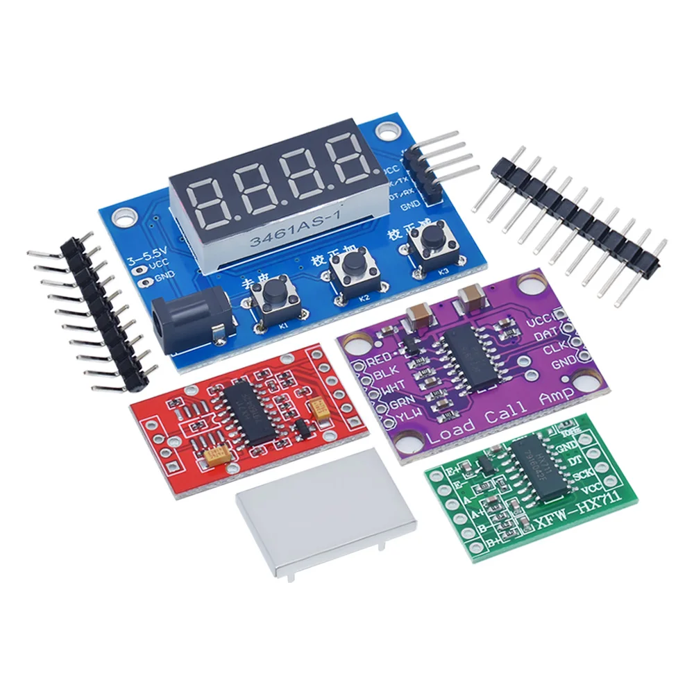 LIZAO HX711 Weighing Sensor Module + 1kg 5kg 10kg 20kg Alloy Steel Load Cell for Arduino Electronic Scale DIY