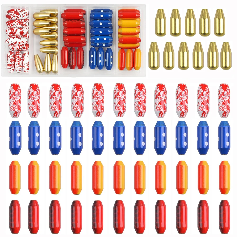 55 Stück Angeln Inline Spinner Platinen Kit Angeln Gewicht Messing lackiert Platine DIY Inline Spinner Köder Herstellung Tackle Zubehör