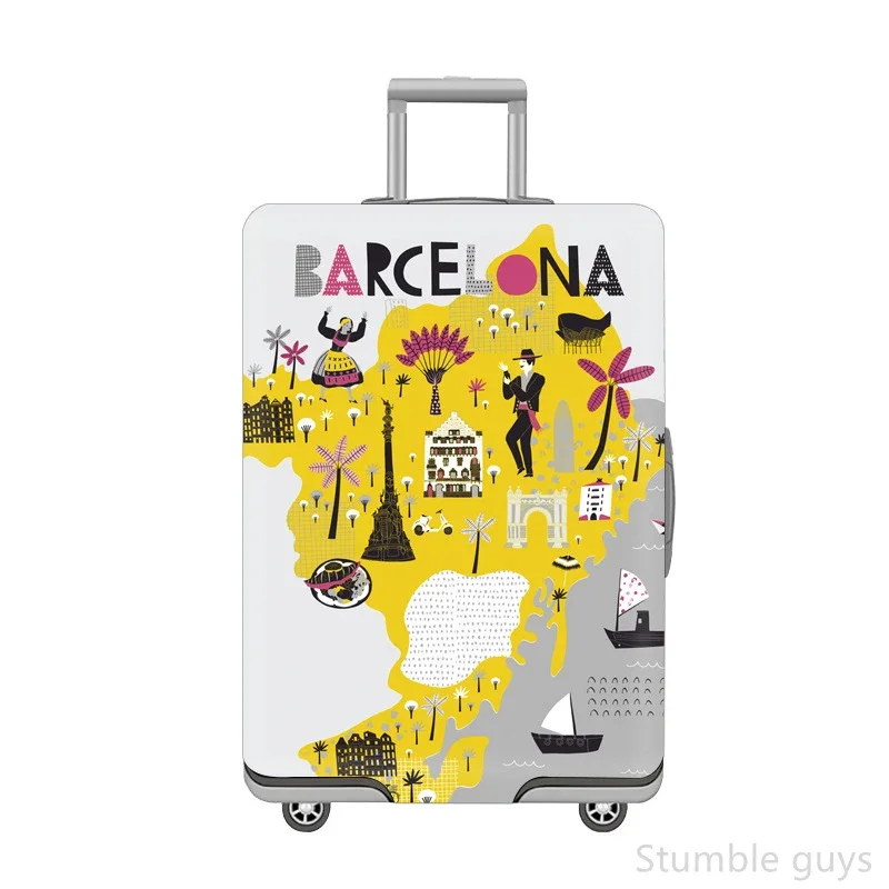 

Защитный эластичный чехол для багажа, прочный, пыленепроницаемый, устойчивый к царапинам, практичный для путешествий на самолете, 18-32 дюйма