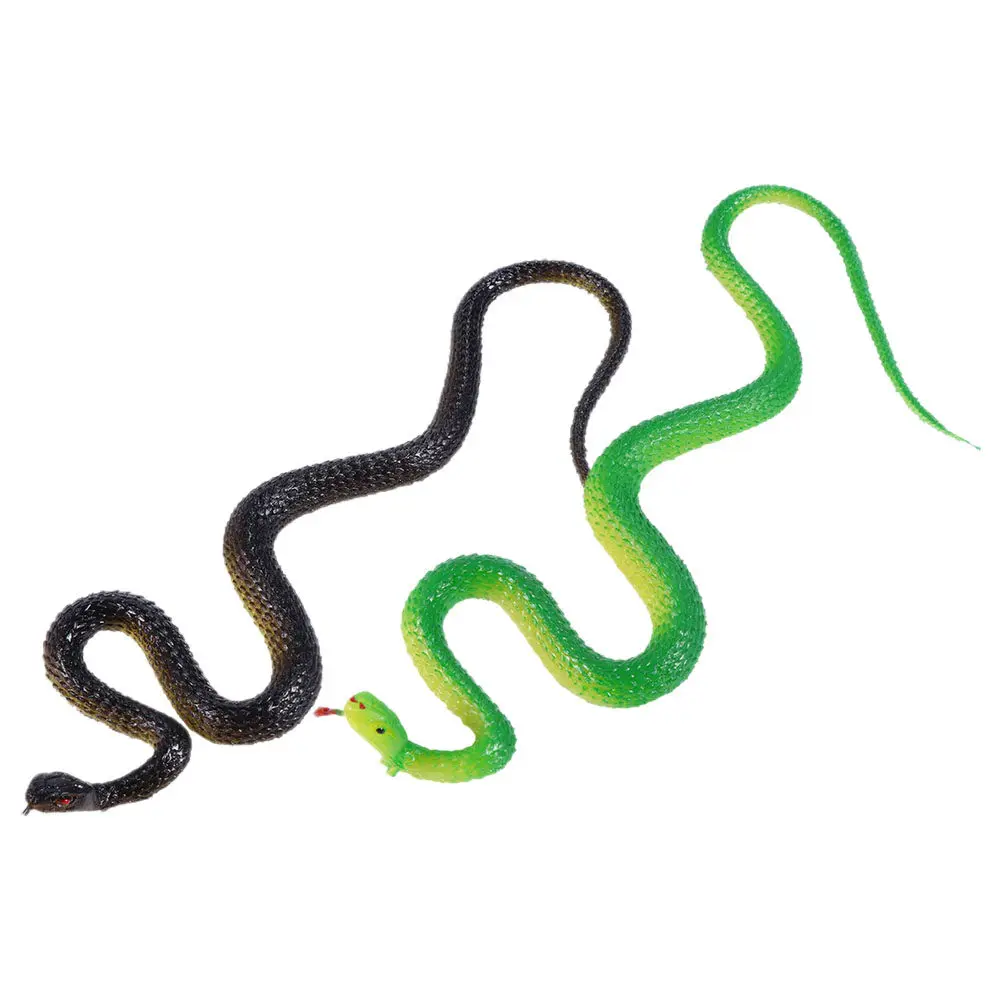 

2 шт. реалистичные мягкие резиновые змеи-украшения, имитация животных для Хэллоуина, розыгрышей, вечеринок, пугающих мероприятий, декор для сада и стола