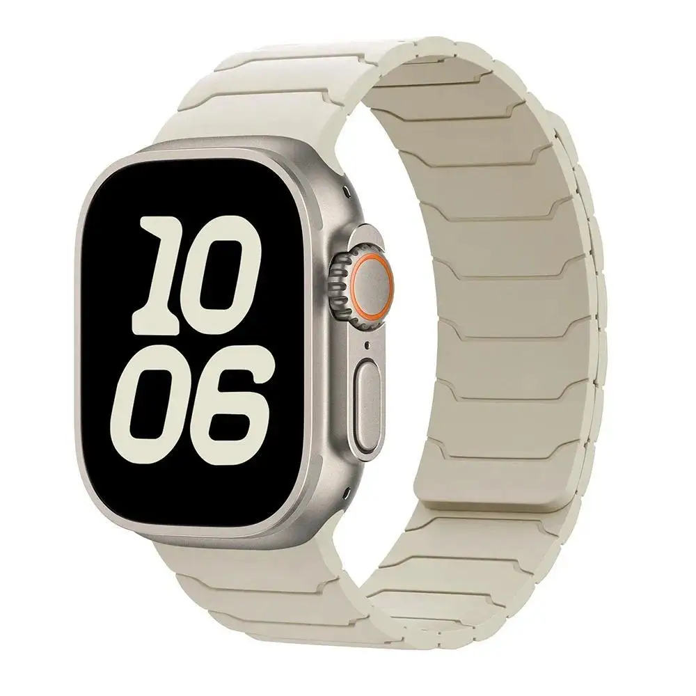 Magnetisches Silikonarmband für Apple Watch Ultra 3 2 49mm 45mm 44mm 40mm 42mm 46mm 41mm 38mm IWatch Series 11 10 SE 9 8 7