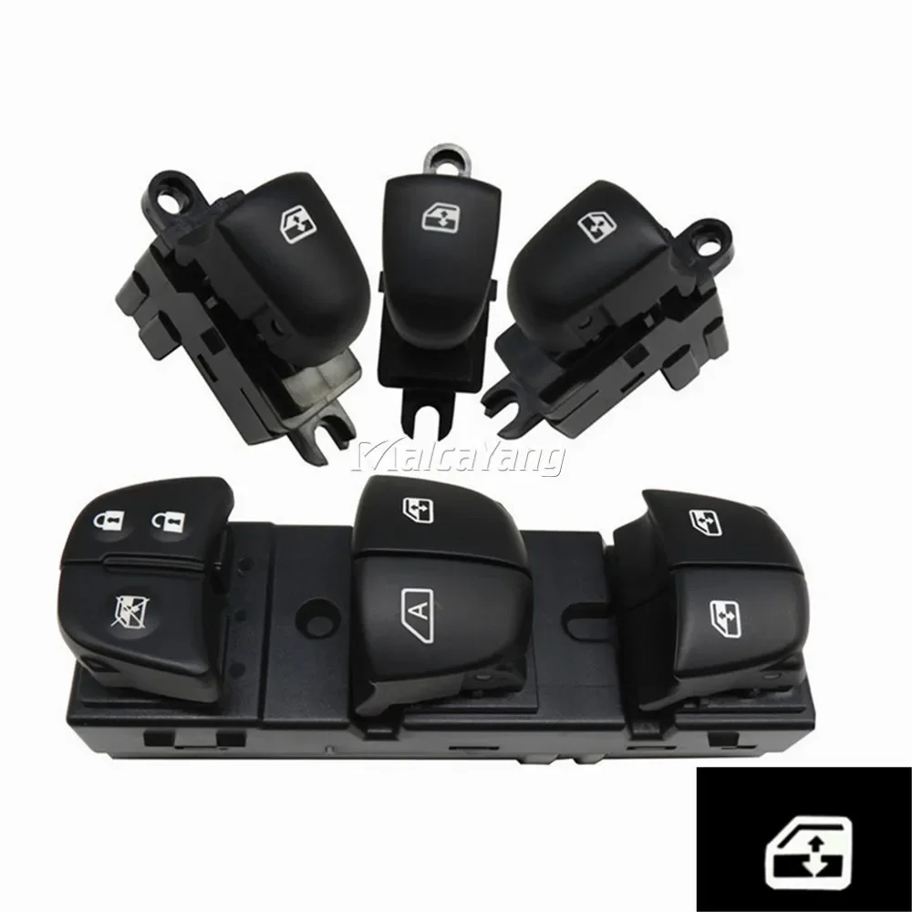 

4 шт. для Nissan New QASHQAI New X-TRAIL KICKS, белый свет, дверной регулятор окна, кнопка окна, стеклоподъемник, автозапчасти