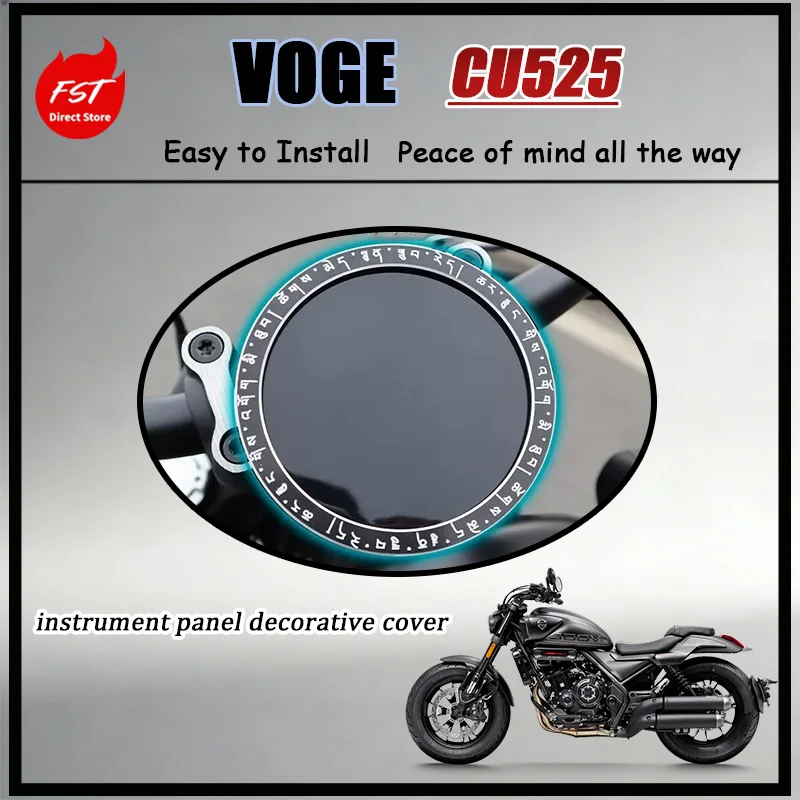 

For VOGE Aluminum Dashboard Protective Cover Exclusive Meter Bezel Decorative Accessory for CU525 CU250 CU625 Models