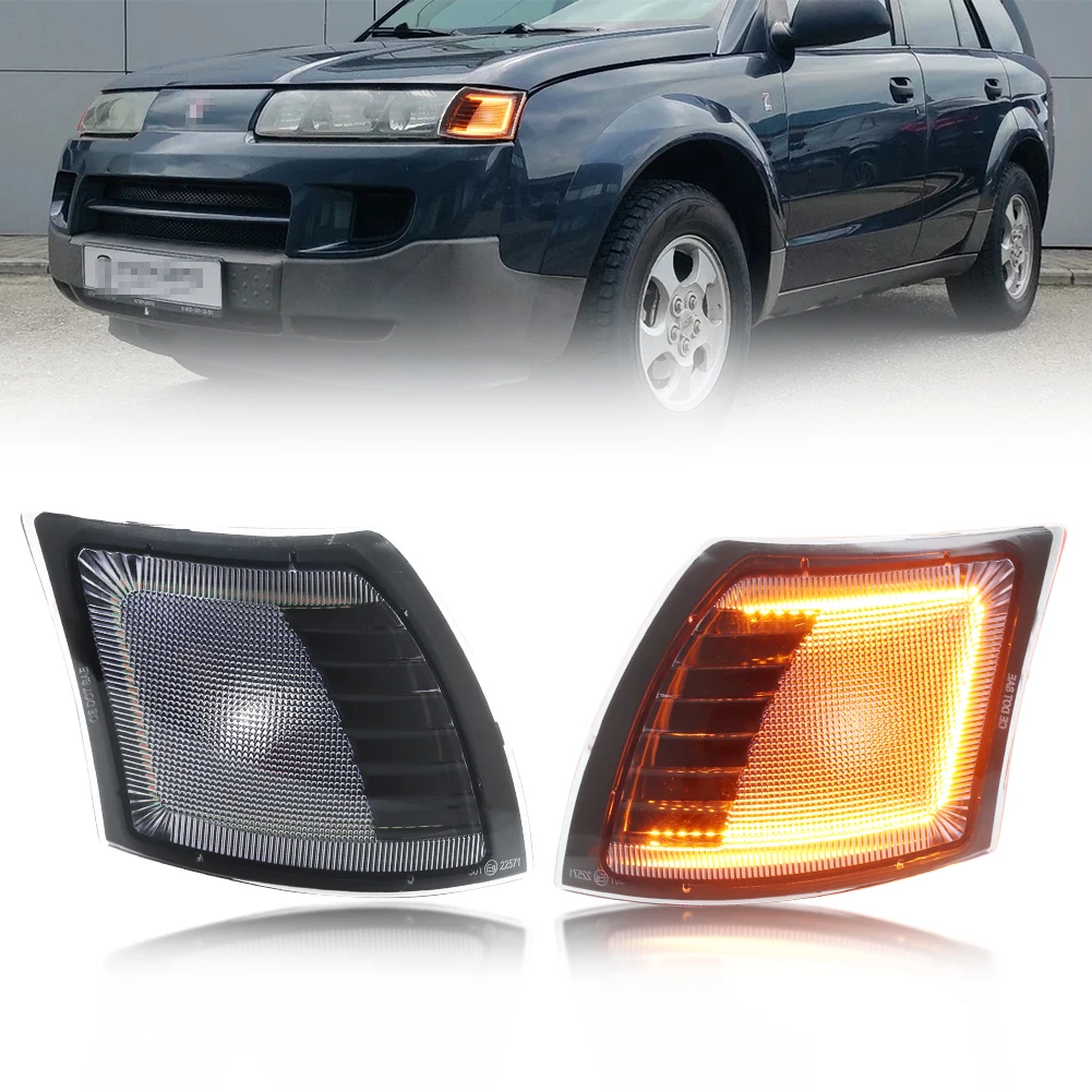 Luz de posición lateral de esquina delantera, luz de señal de giro, luz de estacionamiento con LED completo para Saturn Vue 2002 2003 2004 2005, 2 uds. ﻿