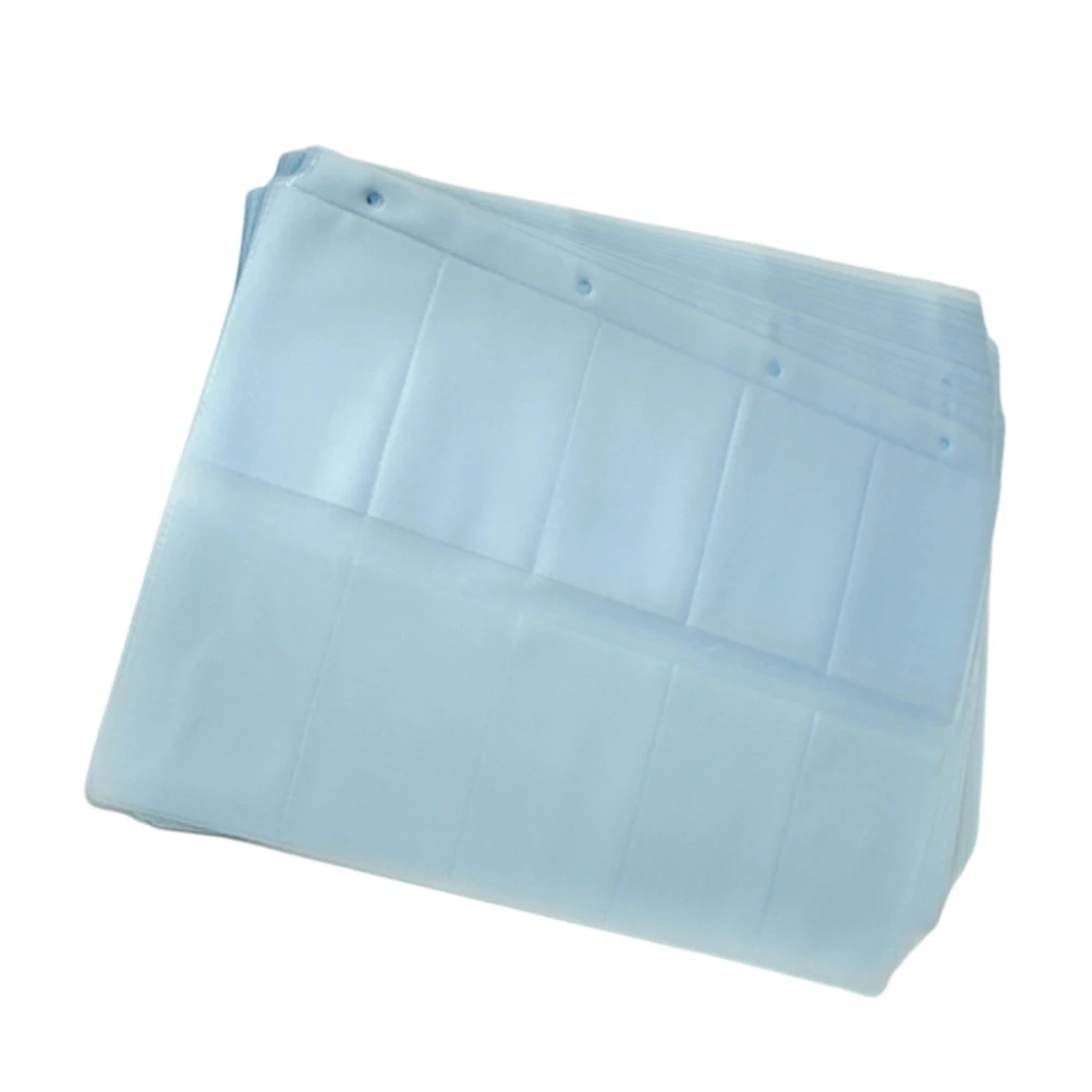 

24 Pcs A4 Business Card Book Transparent Pockets Paper Holder Collection Bag Waterproof Loose Leaf File Sheet Storage
