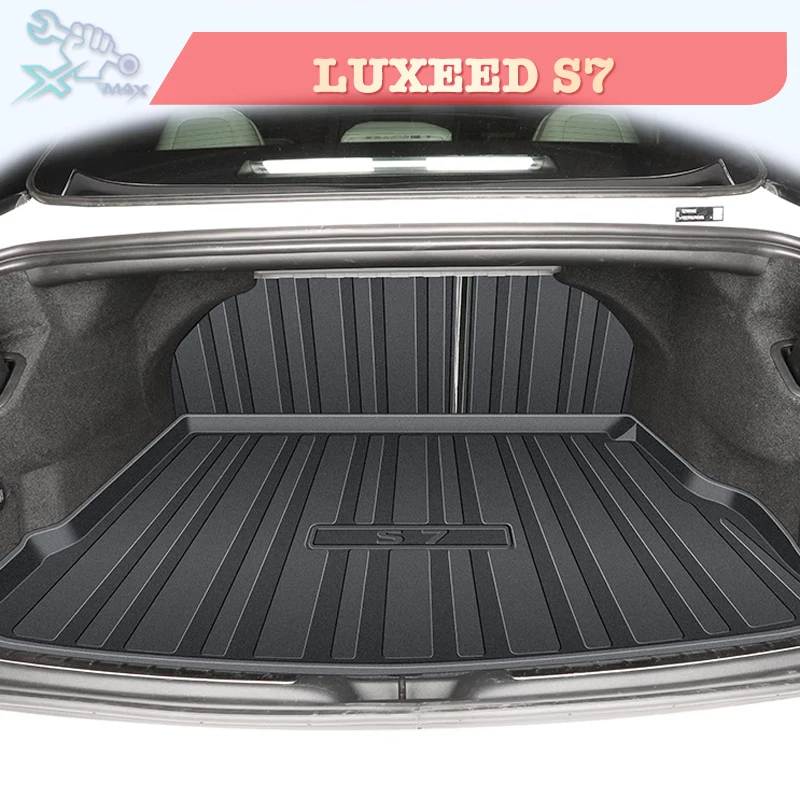 

For LUXEED S7 2024-2025 TPE Custom Fit Car Trunk Mat All Season Black Cargo Mat 3D Shaped Laser Measured Trunk Liners