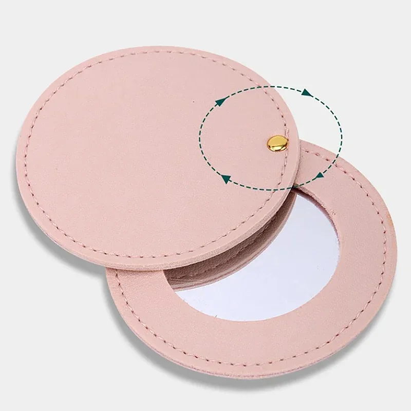 5PCS Round Mini Portable Pocket Mirror Compact Mirror Travel Beauty Accessory Folding Makeup Mirror for Women Girls Bride Gifts