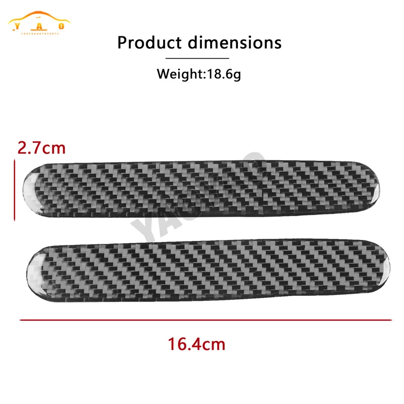 

Carbon Fiber For Jaguar F-Type 2013-2024 Door Grab Handle Decorative Cover Decal Trim Soft Carbon Fiber Accessories