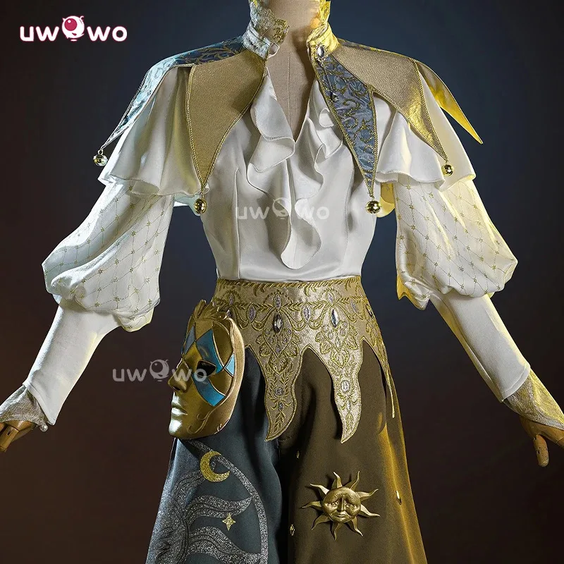 Seri Kolaborasi Qq28LQUWOWO: Identitas Game V Badut Menangis Cosplay Matahari Mati dengan Masker Kostum Halloween