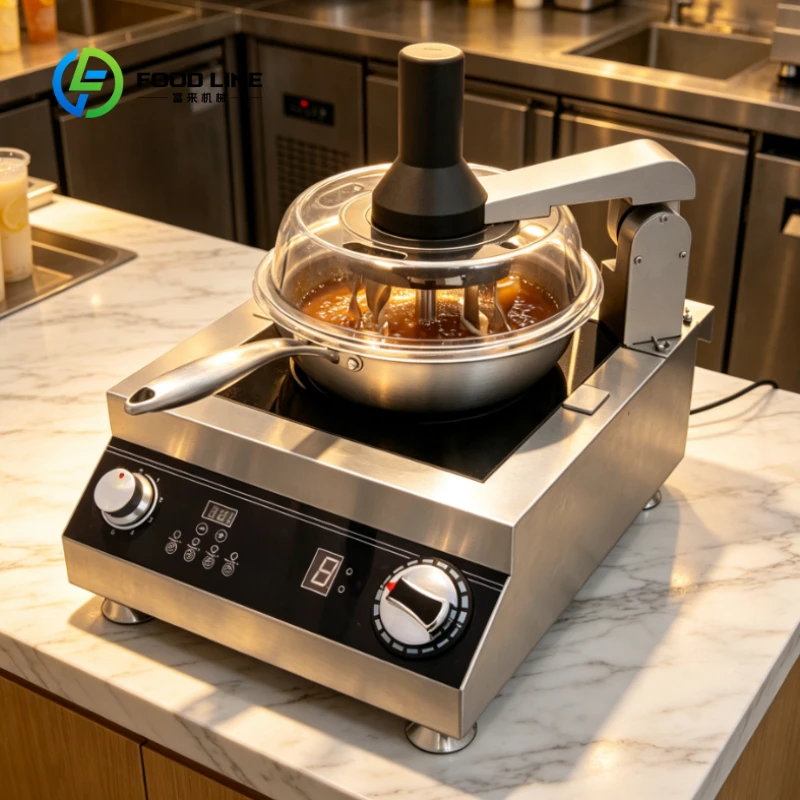 Customized Induction Heating  Automatic Cooking Machine for Commercial Restaurant Non-stick Pan Wok Cook Intelligent Robot