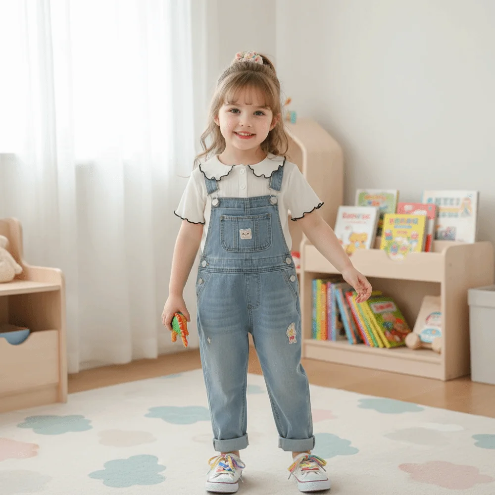 Fashion Sweet Short Sleeve T-Shirt Soft Thin Half Sleeve Top with Collar Childrens T-shirt