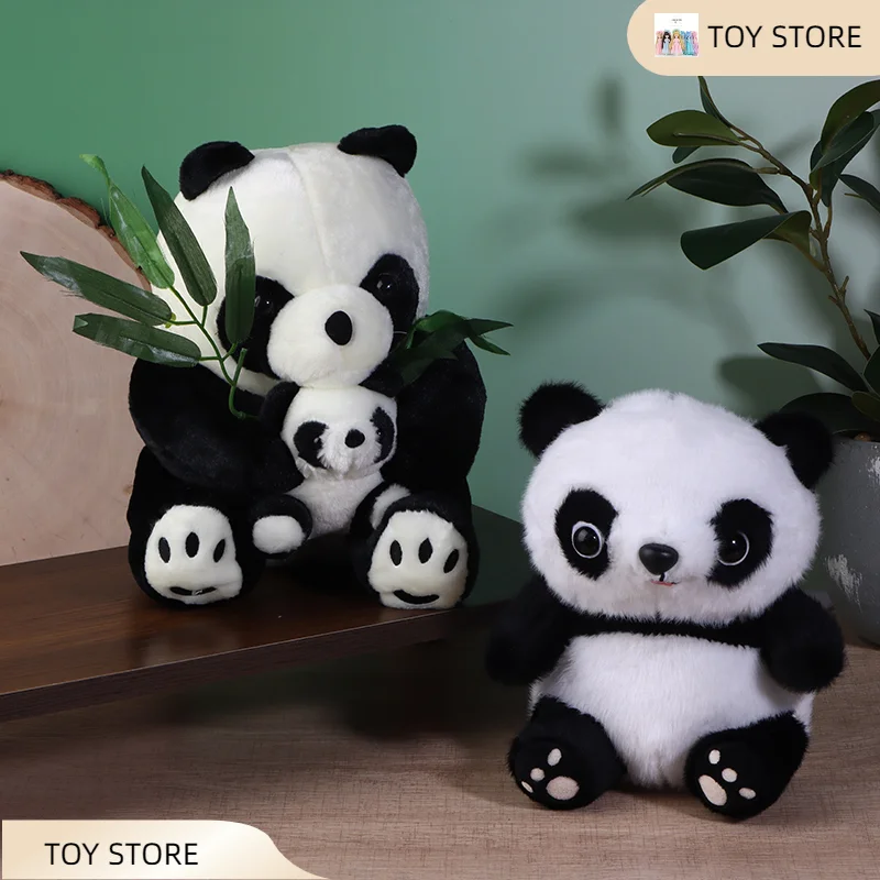 21 cm carino e morbido panda bambola kawaii peluche simulazione animali di peluche giocattolo per compagni di gioco per bambini regalo di compleanno