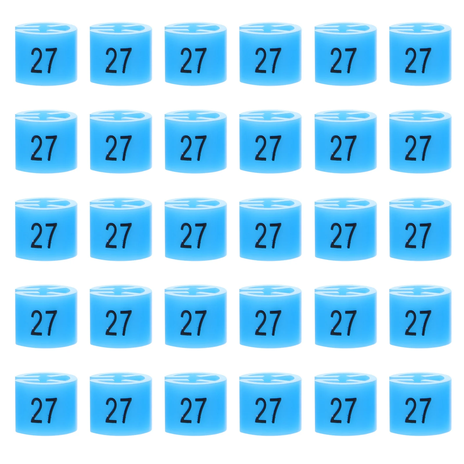 

200 Pcs Size Display Board Hangers Clothing Markers Round Clips Plastic Clothes Tags Apparel Number