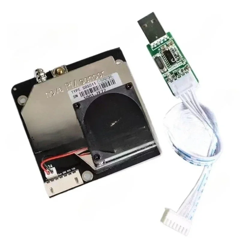 Laser PM2.5 Sensor SDS011 Dust Detector with USB CableGoods in stock