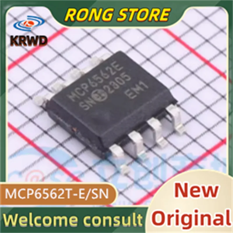 5PCS MCP6562ESN New and Original MCP6562T-E/SN MCP6562T-E MCP6562T MCP6562 SOP8