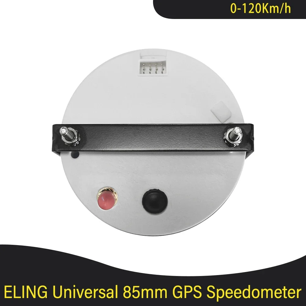 Newest 85mm 12V 24V GPS Speedometer 0-120KM/H 200kmh 0-120MPH 200MPH Left Right High Beam with Red Backlight for Ship Car Yacht