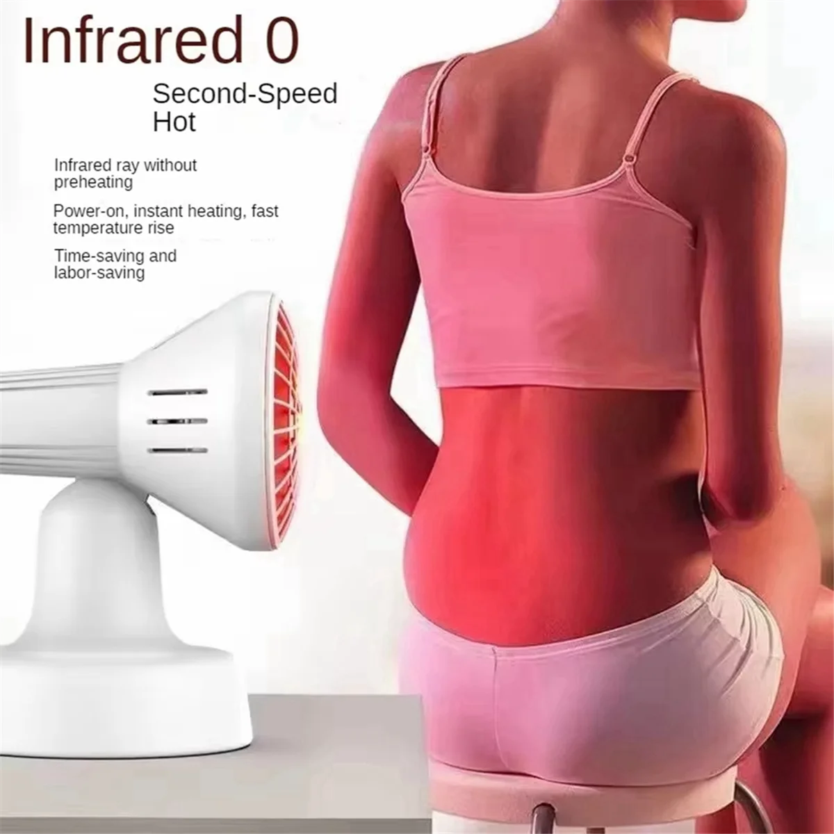 Infrared Lamps, Near Infrared Phototherapy Heating Lamps for Home Skin Care ,EV Plug AC 230V EU Plug