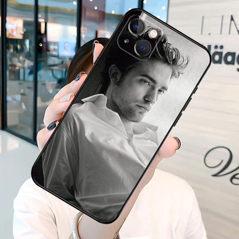 Robert Pattinson Standing Phone Case on For iPhone 13 12 11 14 15 16 Pro Max Plus XR X XS MAX Soft Back Cover