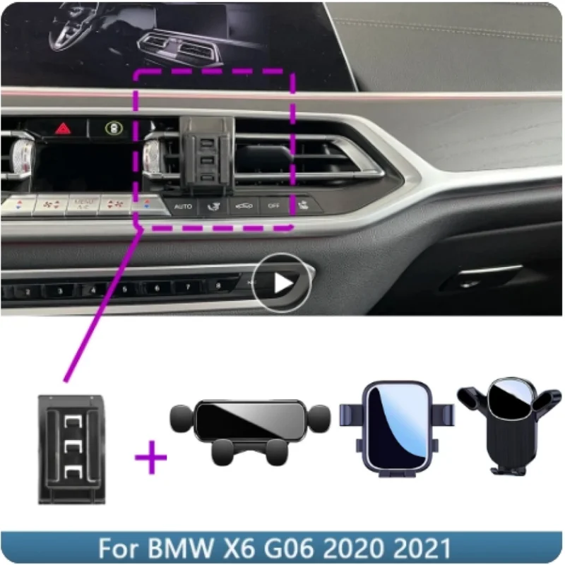 

Car Phone Holder For BMW X6 G06 2020 2021 Fixed Bracket Base Special Car Cell Phone Mounts Charging Car Accessories