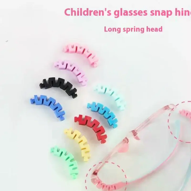 Children's Silicone Glasses Legs Glasses Arm Anti-Slip Snap-on Eyeglasses Arm Replacement Multiple Color Silicone Glasses Legs