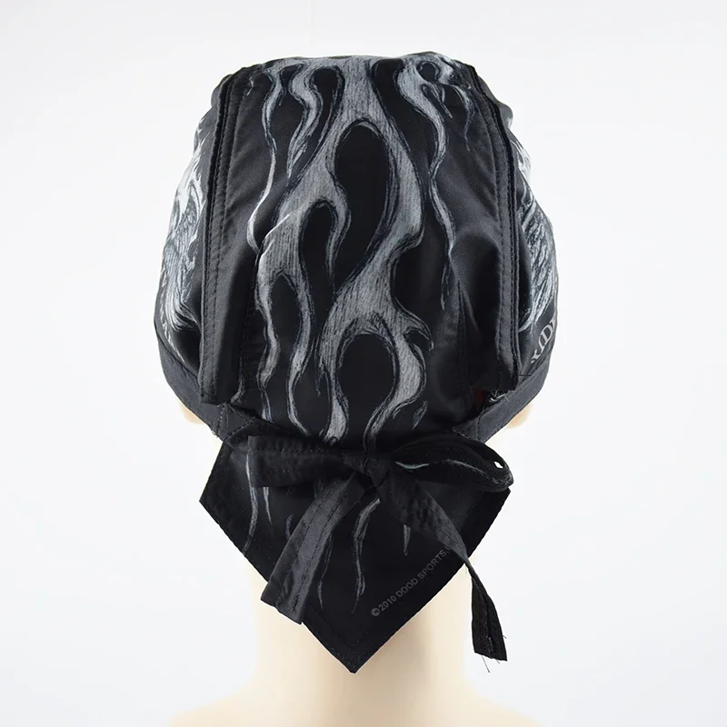 Retro Motorcycle Bandanna Cap for Men - UPF 50+ Sun Protection, Breathable Polyester, Adjustable Fit for Motocross/MTB/Outdoor 6