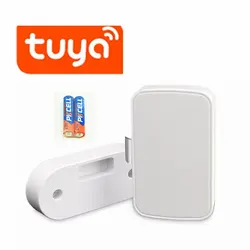 Tuya Smart Home Invisible Bluetooth Cabinet Lock Mobile Remote Control Intelligent Keyless Furniture File Drawer Locker Postbox