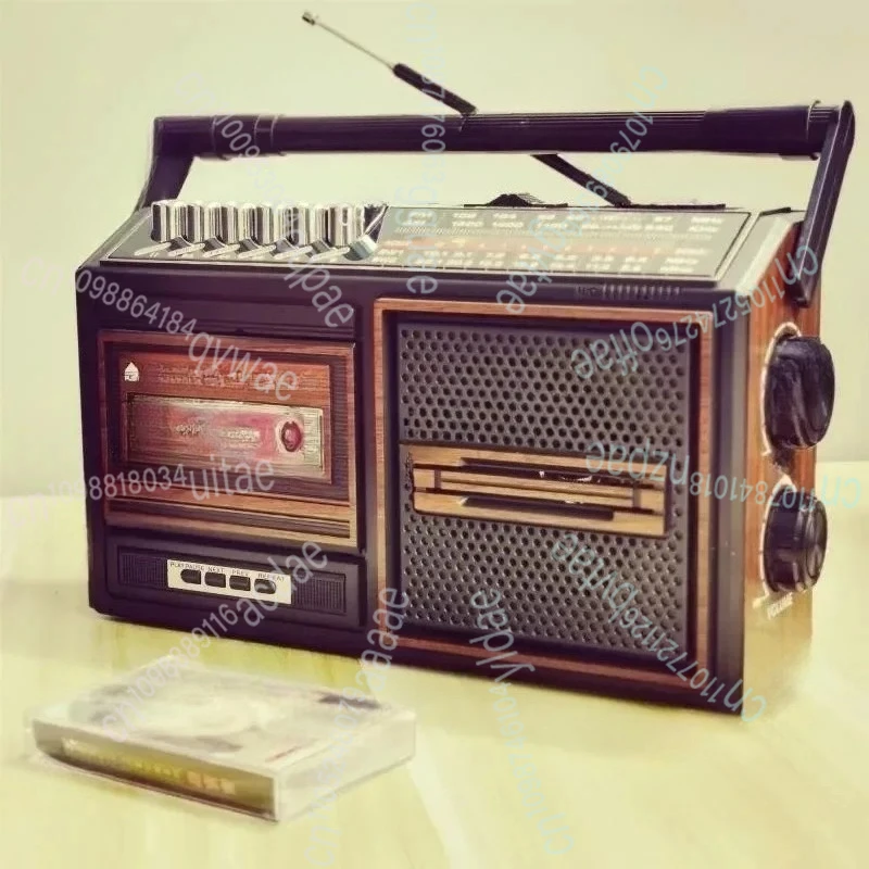 

Multi Functional Portable Tape Recorder Cassette Player Tape Recorder Card Insertion Section Elderly Radio