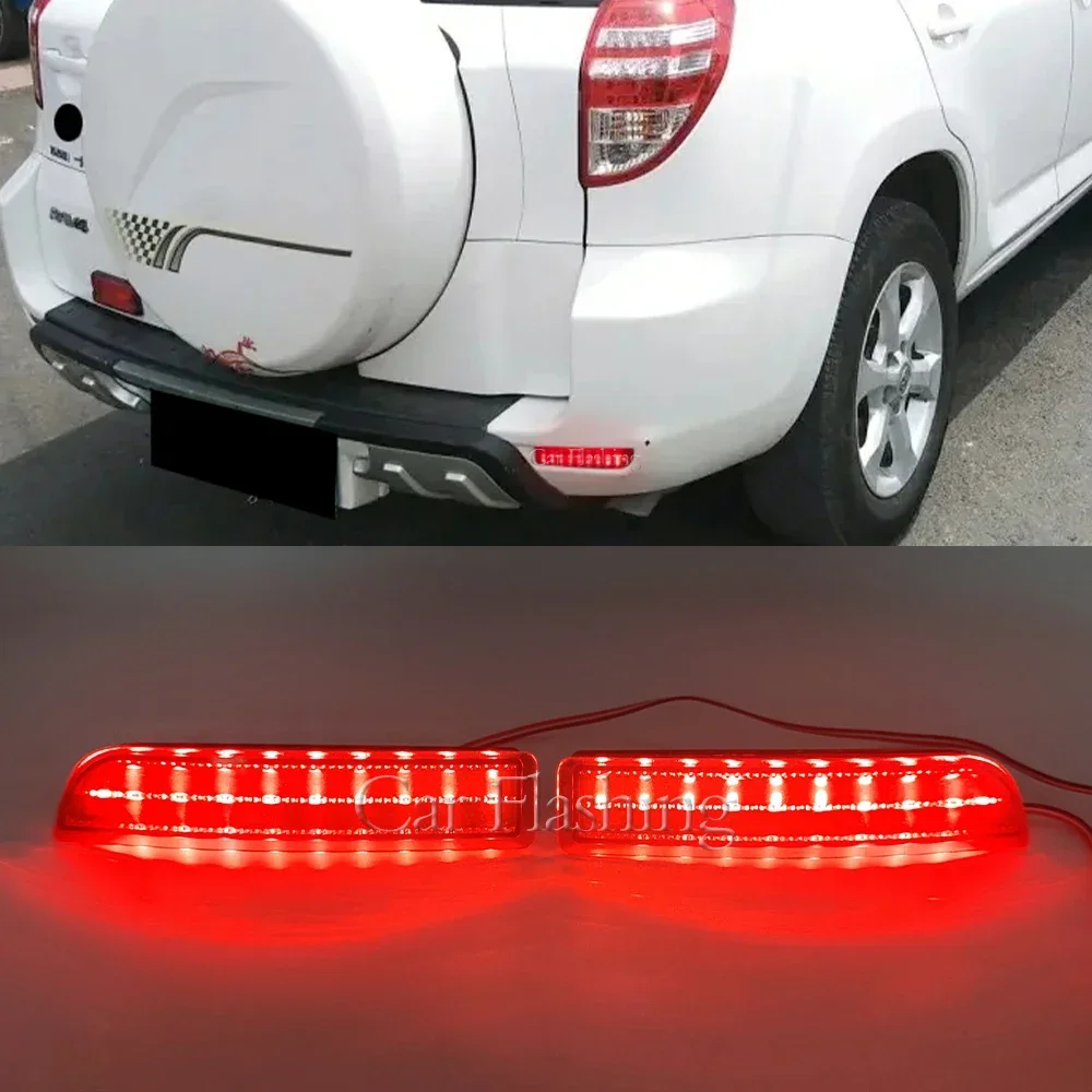 New！ Car LED Rear Bumper Reflector Light brake stop light rear fog lamp For Toyota Avensis Alphard Estima RAV4 Gaia PREVIA IPSUM