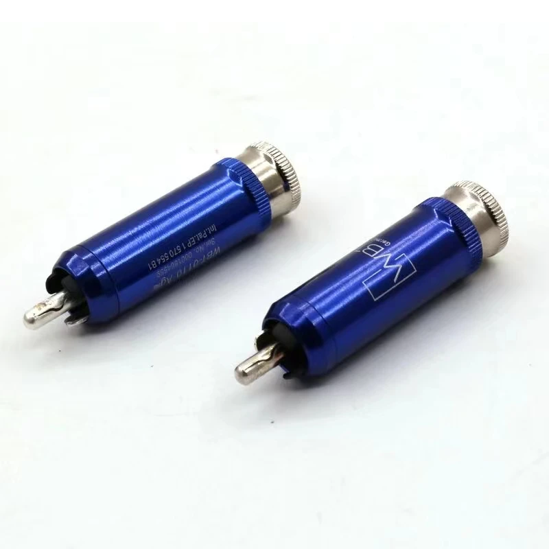 4 عبوات من أطراف الروديوم WBT 0110AG - قلب نحاسي، تصميم ضغط بقفل لولبي