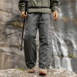Winter Men Loose Casual Outdoor Fashion Loose Casual Quilted Thicken Sports Cargo Pants Cityboy Trousers Women Jogger Sweatpants