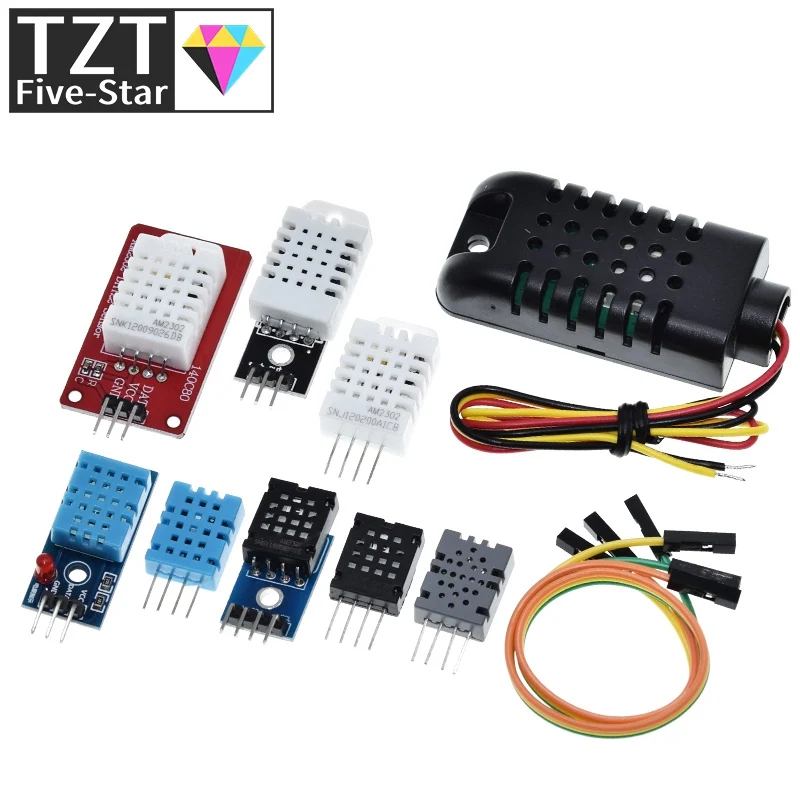 DHT22 AM2302 DHT11/DHT12 AM2320 AM2120 Digital Temperature Humidity Sensors Module Board For Arduino High Precision 4pin