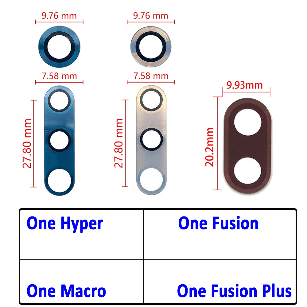 NEW Back Rear Camera Glass Lens Cover With Glue Adhesive For Motorola Moto One Hyper Fusion Plus Macro