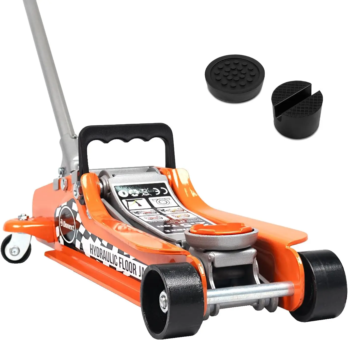 

Низкопрофильный гидравлический домкрат на 2,5 тонны с односторонним поршневым насосом, диапазон подъема от 3-3/8 до 14-15/16 дюймов, идеально подходит для автомобилей