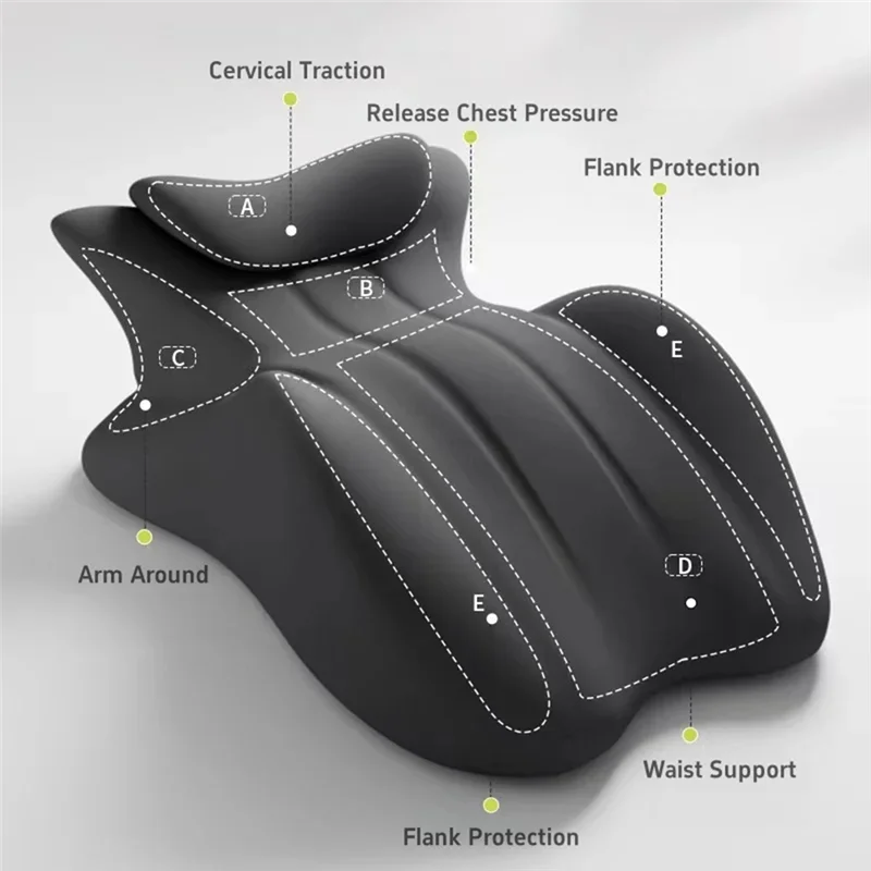 CYCLI-Memory Foam Ergonomic Pillow For Bed Lie Prone Sleeping Cervical Traction Varicose Cushion Waist Support