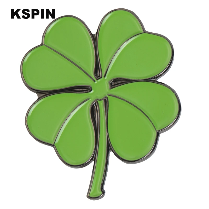 Four-leaf Clover Badge Pins Badge Brooch Badges on Backpack Pin Brooch