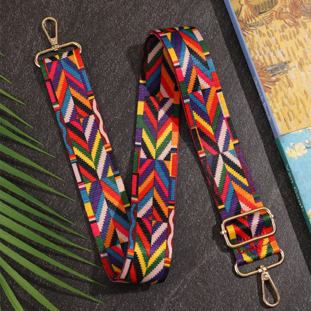 Lightweight Print Shoulder Strap Adjustable Nylon Bag Strap Multifunctional Durable Replaceable Luggage Accessories
